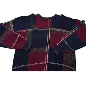 Embassy Row Men’s XL Blue Knit Cotton Crewneck Pullover Sweater Vintage